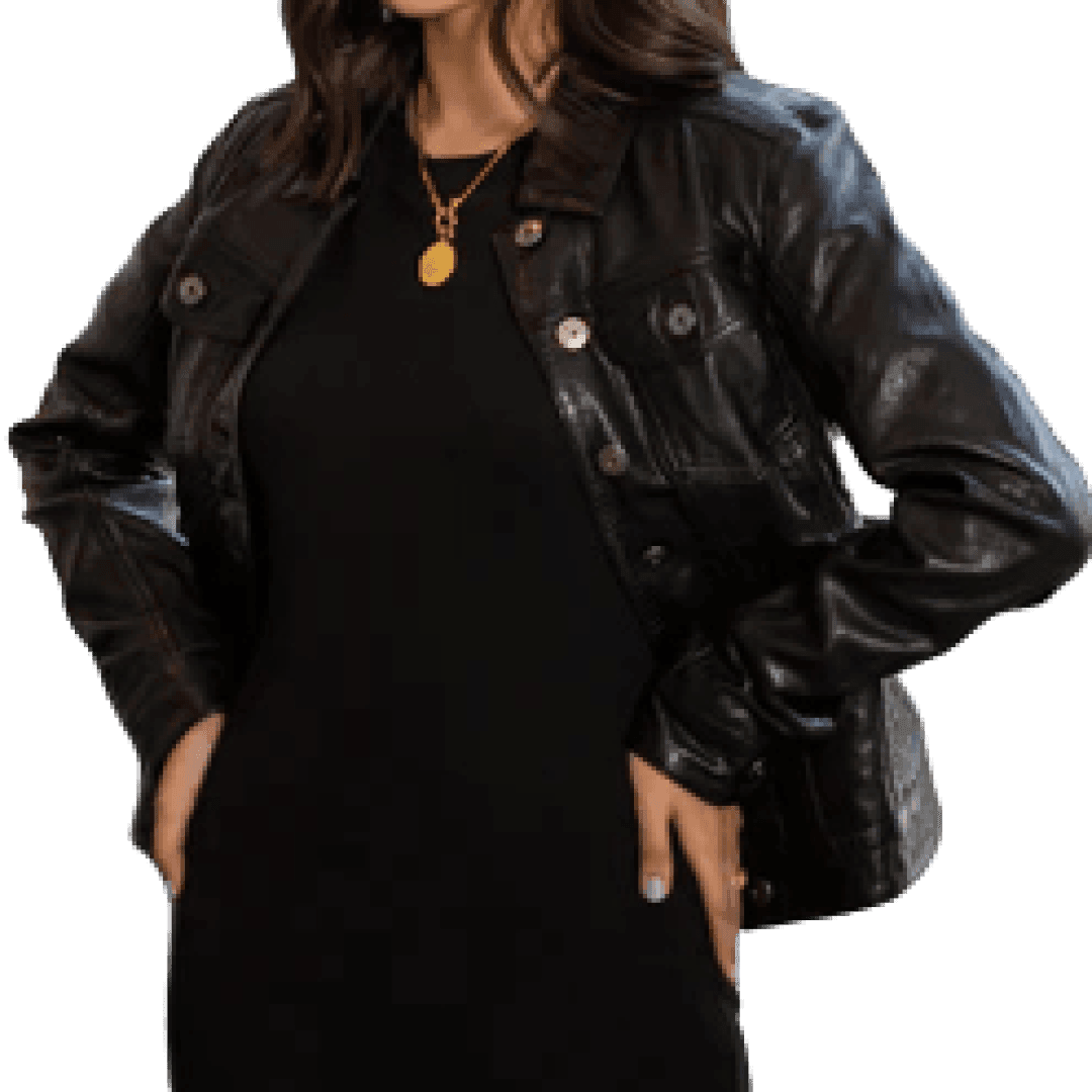 Leather Jacket For Women Made off Pure Lambskin/Sheep Leather - TheBougees