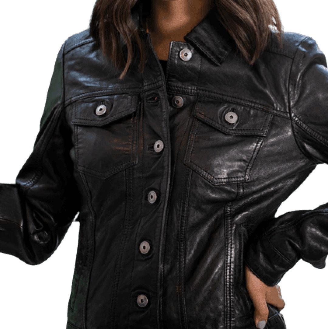 Leather Jacket For Women Made off Pure Lambskin/Sheep Leather - TheBougees