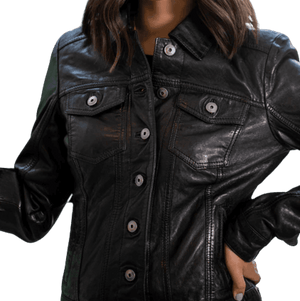 Leather Jacket For Women Made off Pure Lambskin/Sheep Leather - TheBougees