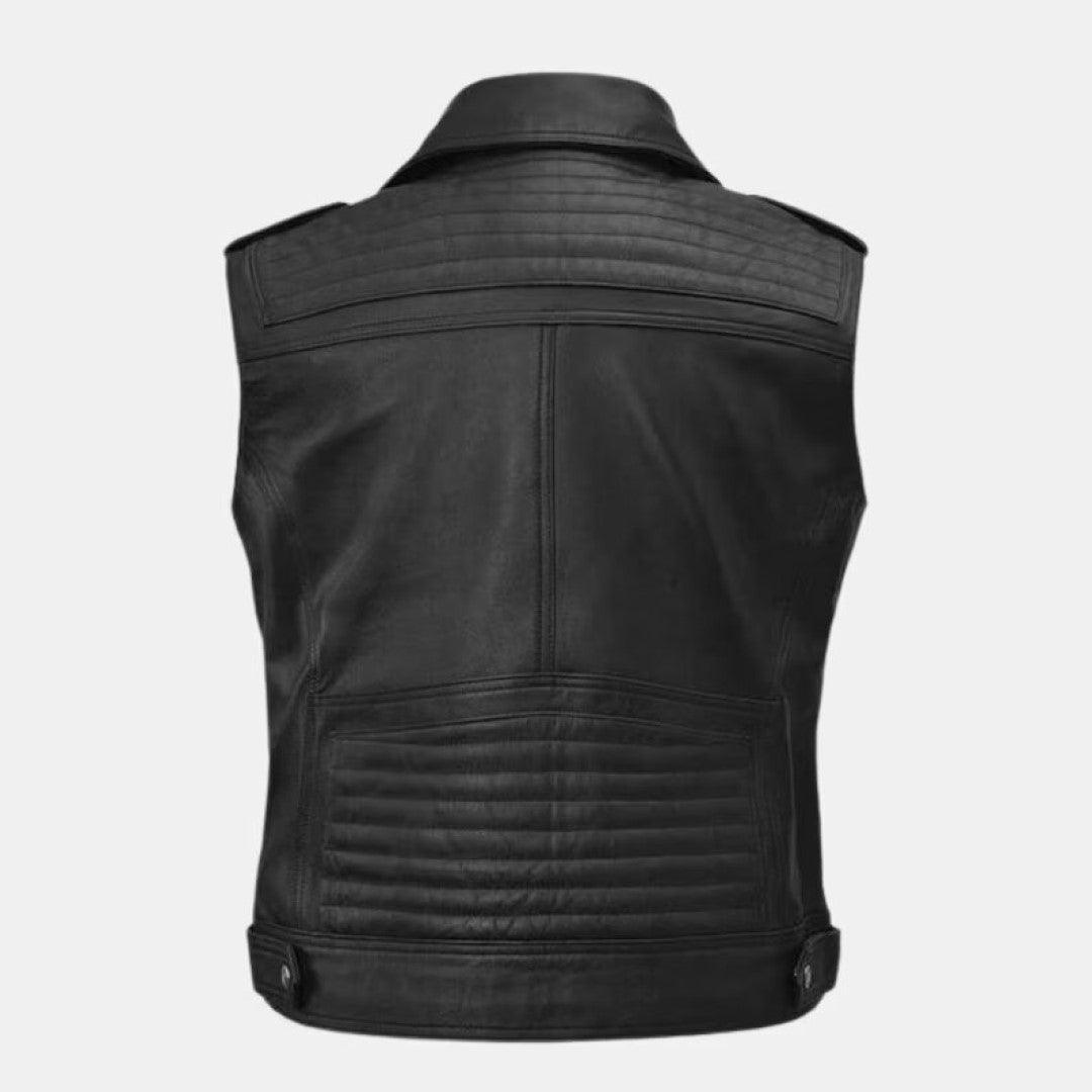 Classy Design Leather Vest For Men's - TheBougees
