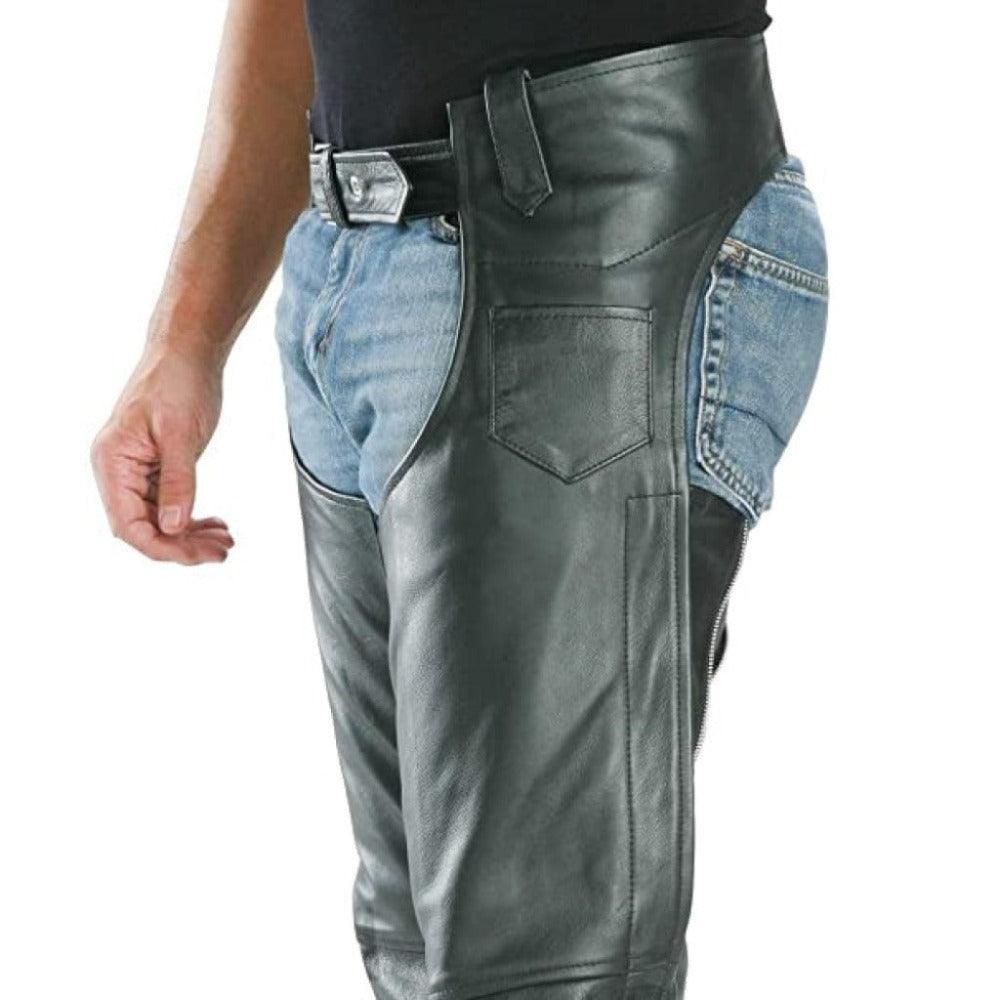 Leather Chaps Black Advanced Dual Comfort Leather Chaps - TheBougees