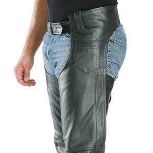 Leather Chaps Black Advanced Dual Comfort Leather Chaps - TheBougees