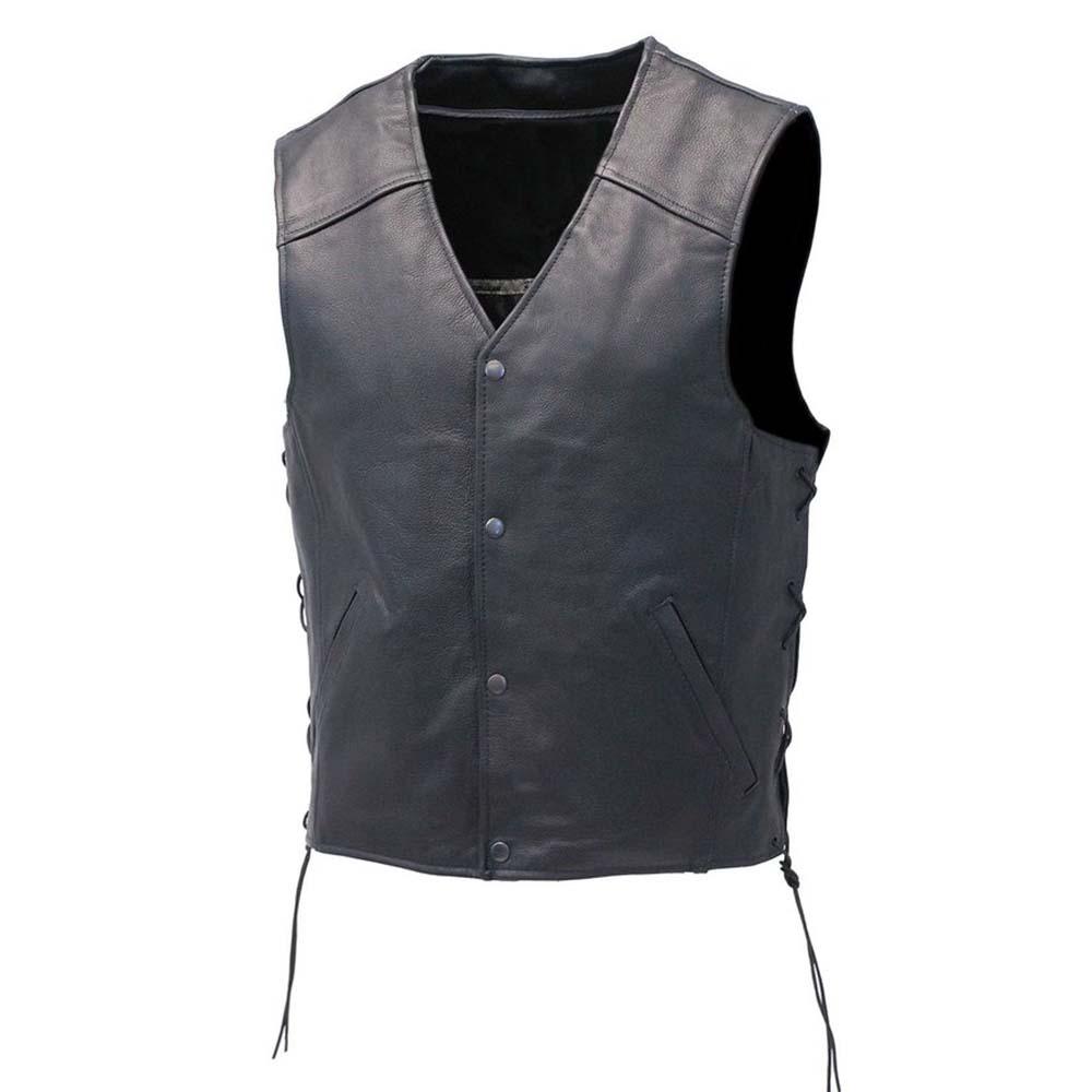 Fitted Sheepskin Leather Vest - TheBougees