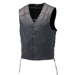 Fitted Sheepskin Leather Vest - TheBougees