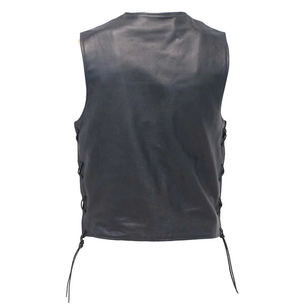 Fitted Sheepskin Leather Vest - TheBougees