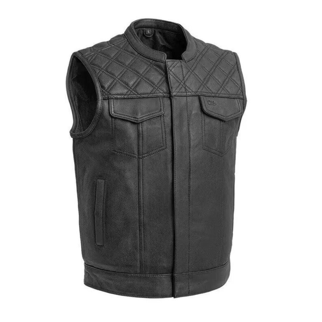 Genuine Leather Vest For Men's - TheBougees