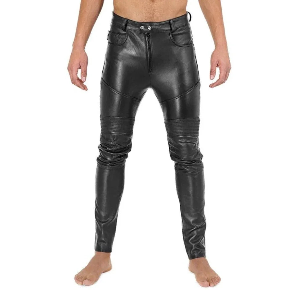 Genuine Sheep Soft Leather Trouser Pants Jogging Pant - TheBougees