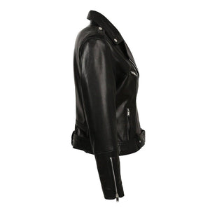 Kylee Women New Zealand Motorcycle Leather Jacket - TheBougees