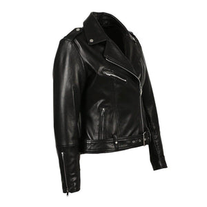 Kylee Women New Zealand Motorcycle Leather Jacket - TheBougees