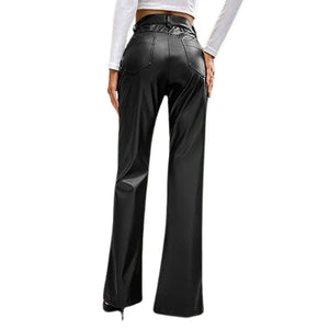 Leather Trouser Women With Unique Design Made With Pure Leather - TheBougees