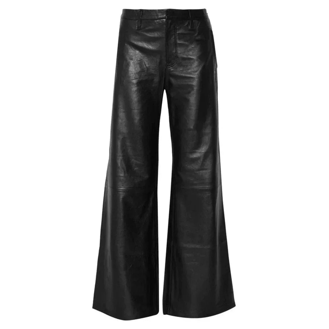 Baggy Style Leather Pants For Women - TheBougees