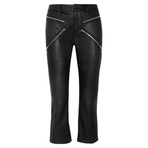Leather Pant Women With Zipped Design - TheBougees