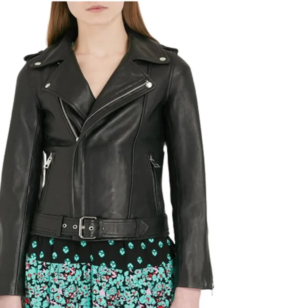 Women Leather Jacket Unique And Classy Design - TheBougees
