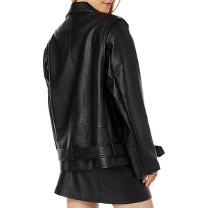 Biker Style Classy Leather Jacket Women - TheBougees