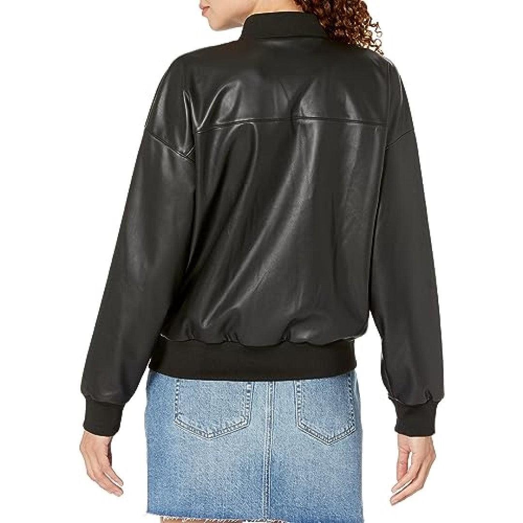 Leather Jacket For Women Biker Style And Full Zip Closer - TheBougees