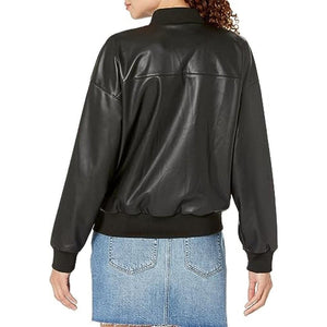 Leather Jacket For Women Biker Style And Full Zip Closer - TheBougees
