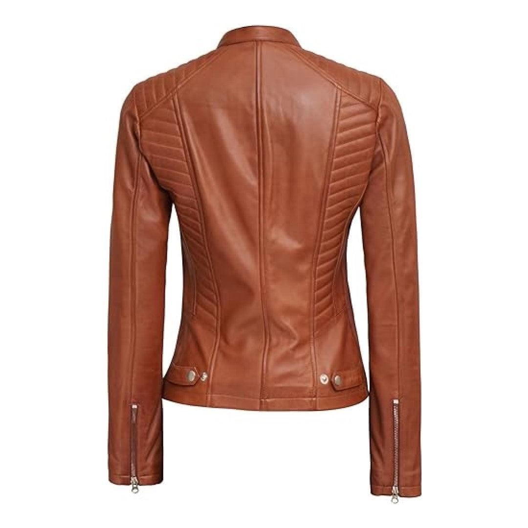 Leather Jacket For Women Biker Style - TheBougees