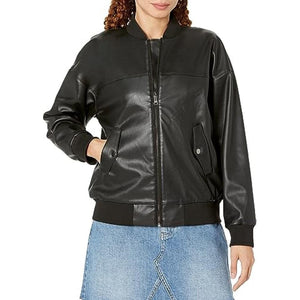 Leather Jacket For Women Biker Style And Full Zip Closer - TheBougees