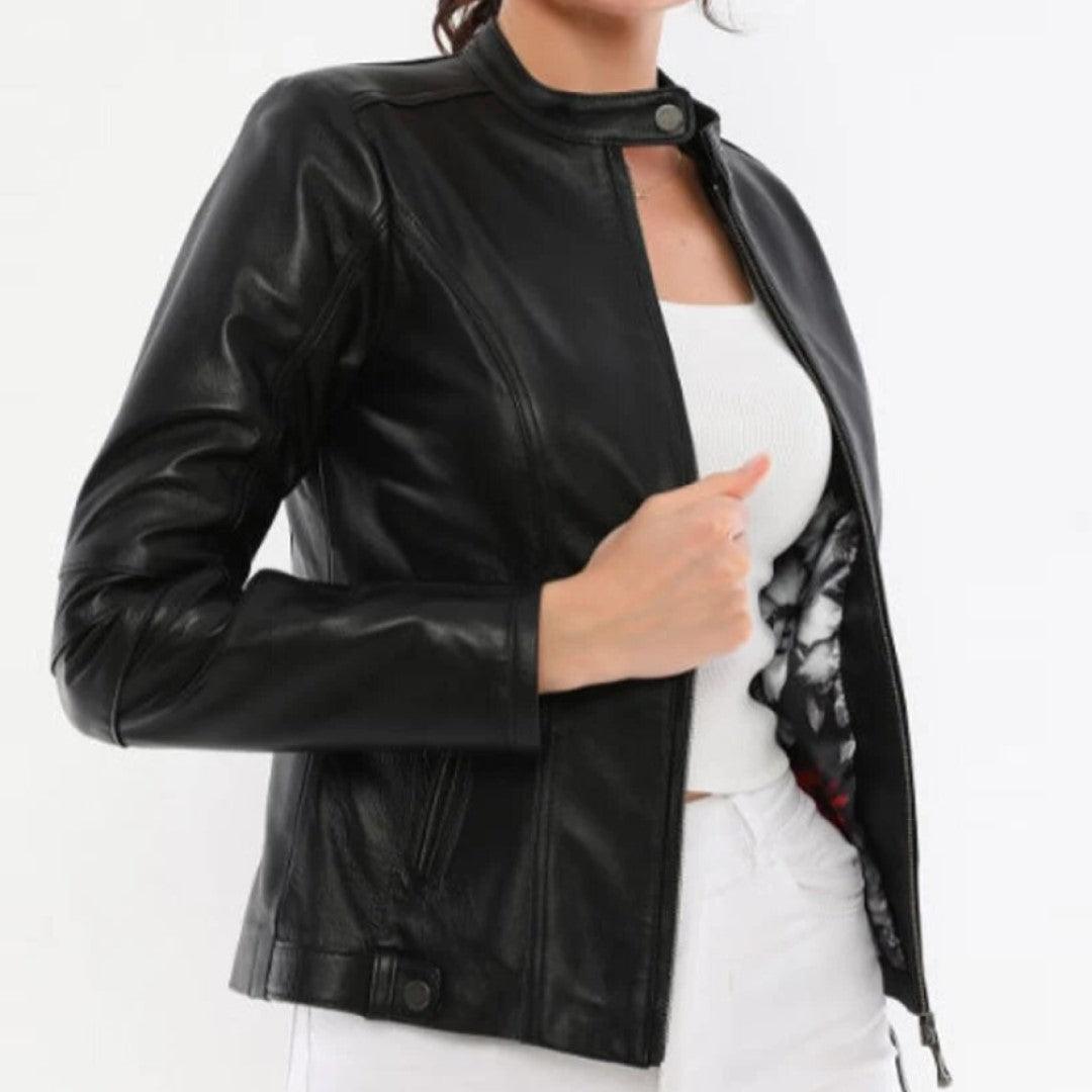 All Season Leather Jacket For Women - TheBougees