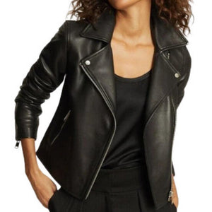 Lamb Skin Leather Jacket, Women - TheBougees