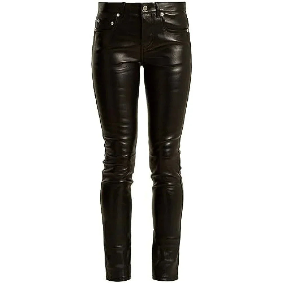 Premium Quality Leather Pants For Women Slim Fit - TheBougees