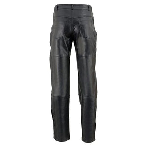 Leather Pant For Men With Stylish Strap Closer - TheBougees