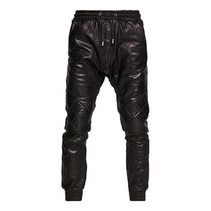 Leather Pants/Trouser For Men With Hook And Loop Closer - TheBougees