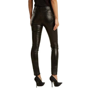 Premium Quality Leather Pants For Women Slim Fit - TheBougees