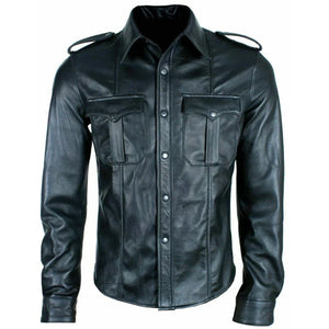Unique Design Leather Shirts For Men - TheBougees