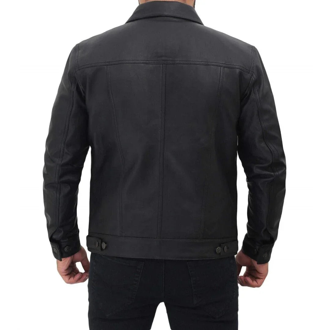 Pure Lamb Skin Leather Shirts - TheBougees