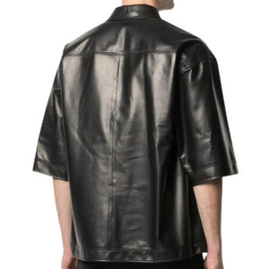 Leather Shirts For Men With Half Sleeves - TheBougees