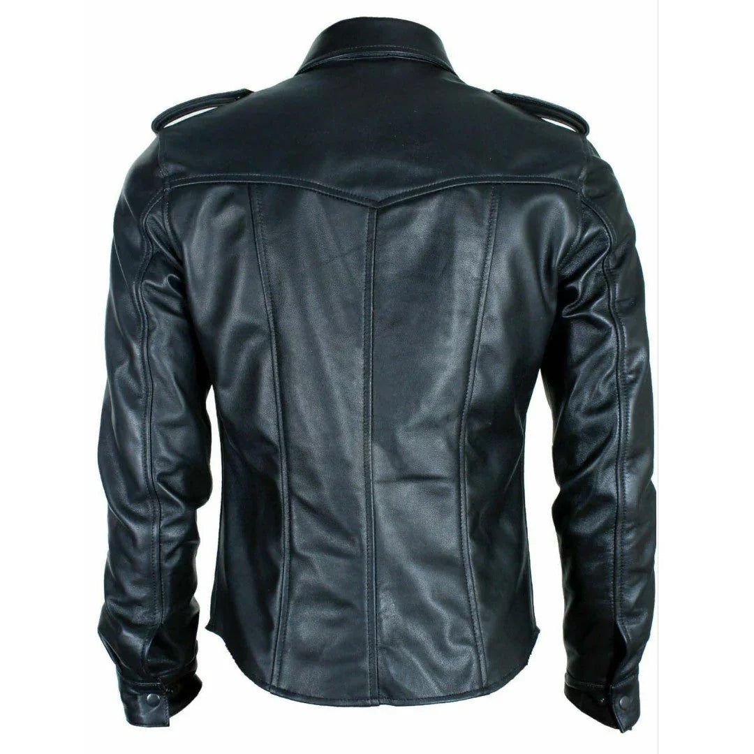 Unique Design Leather Shirts For Men - TheBougees