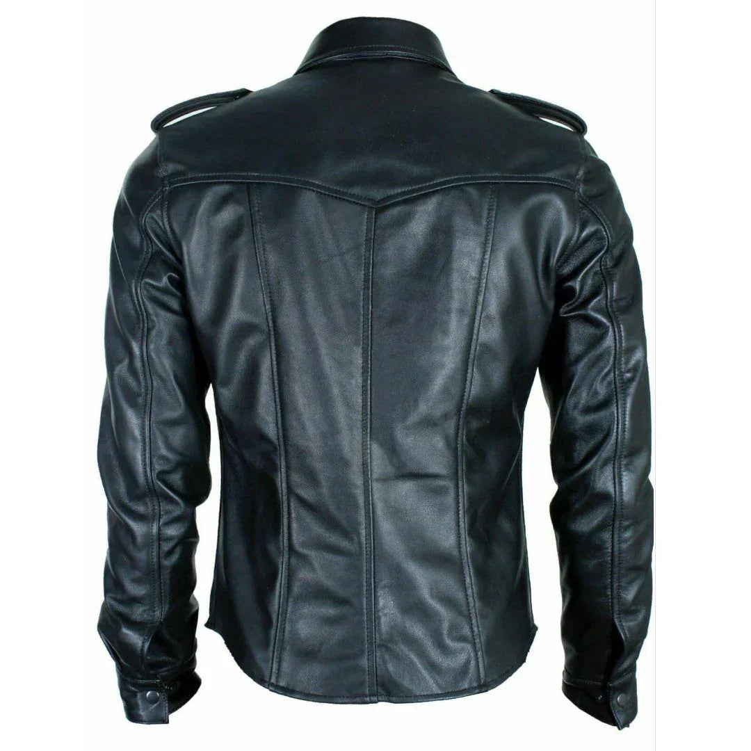 Unique Design Leather Shirts For Men - TheBougees