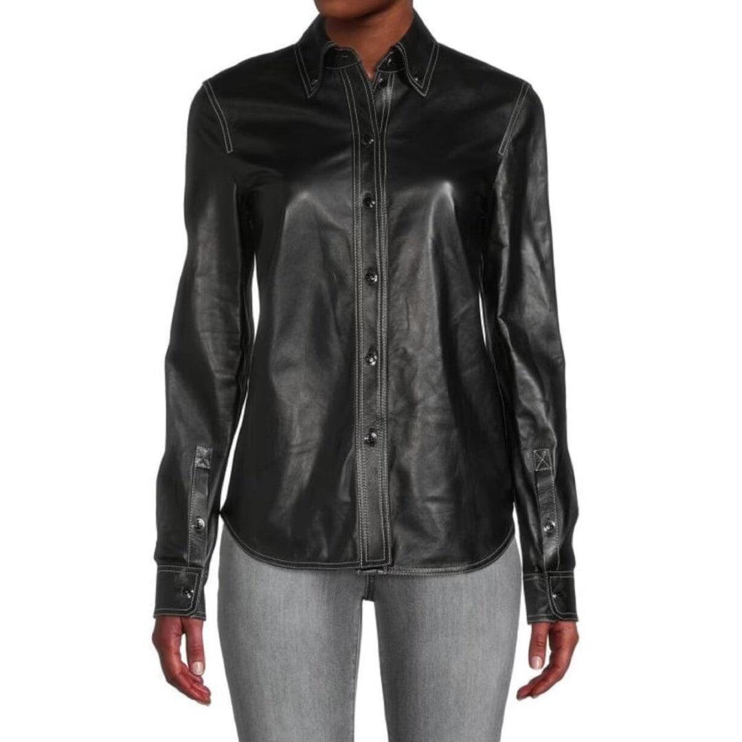 Classy Leather Shirts For Women - TheBougees
