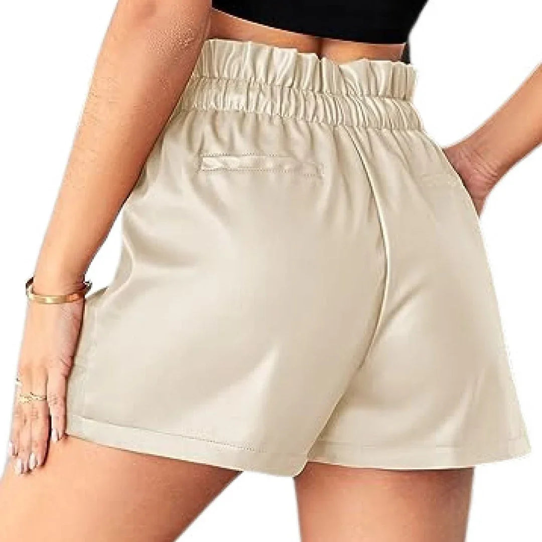 Women Leather Shorts WS216