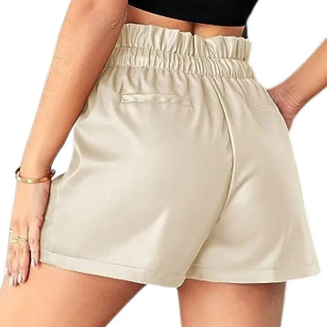 Women Leather Shorts WS216