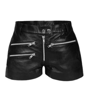 Leather Shorts For Women In Classy Design - TheBougees