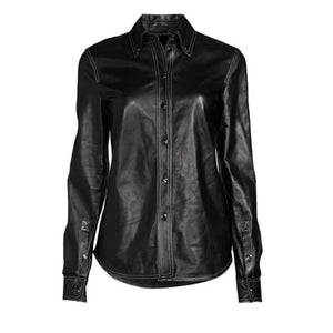 Classy Leather Shirts For Women - TheBougees