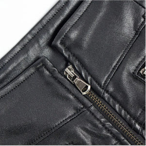 Women Sexy And Slim Fit Leather Shorts - TheBougees