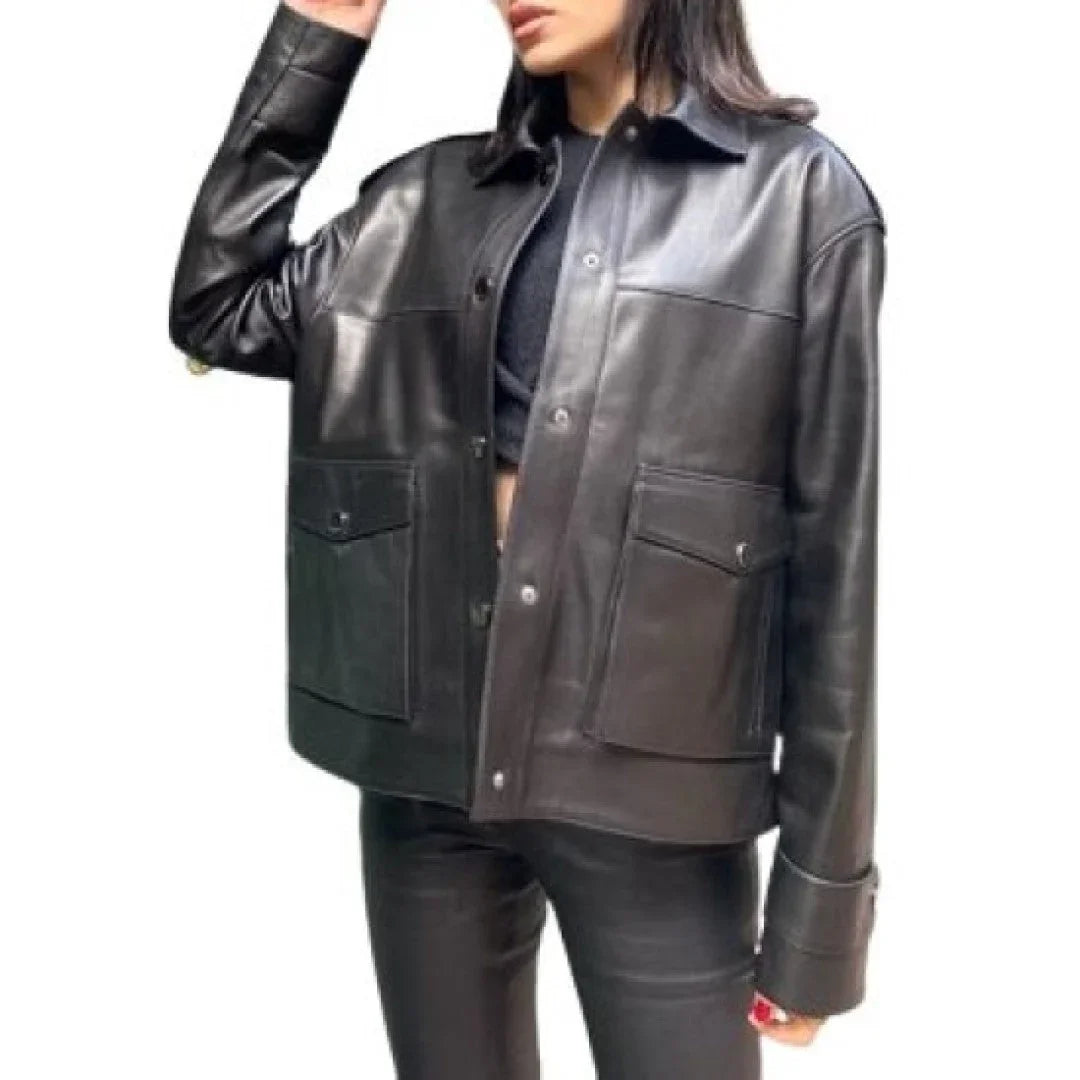 Women Stylish Leather Jacket - TheBougees