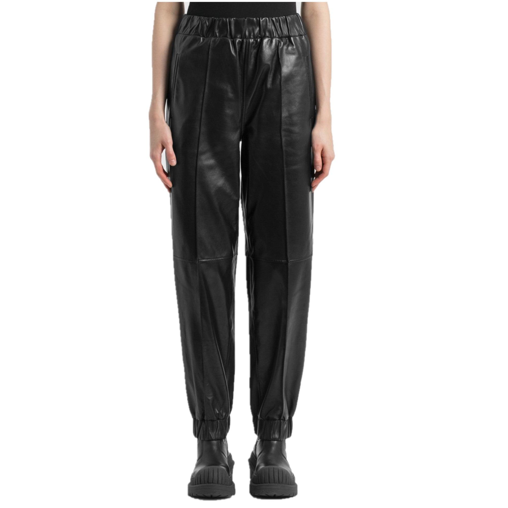 Chic and Comfortable Women's Leather Trouser - Handcrafted with Care - TheBougees