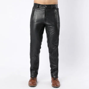 Side & Back Lined Men's Sheep Leather Pants - TheBougees