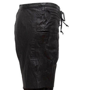 Leather Shorts For Men With Classy Hook And Loop Closer - TheBougees