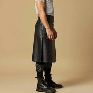 Leather Kilt LK3 28 Knee Brown