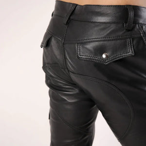 Mens leather shorts BS3 N 28