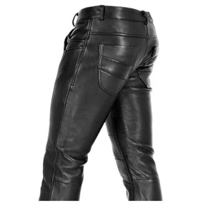 Mens Sheep Leather Pants -Flap Closure - TheBougees