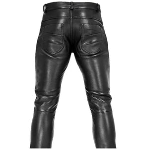 Mens Sheep Leather Pants -Flap Closure - TheBougees