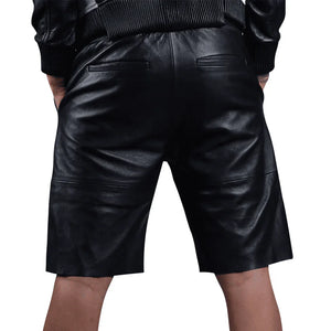 Mens Sheep Leather Shorts - TheBougees