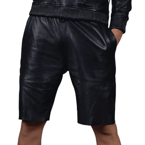 Mens Sheep Leather Shorts - TheBougees