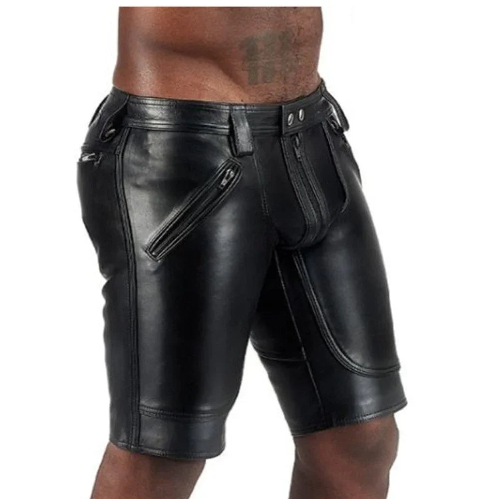 Sheep Leather Shorts New Stylish Bikers/Party Summer Shorts - TheBougees